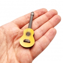 Miniatyr Gitarr Instrument Dockhus Fairy Garden