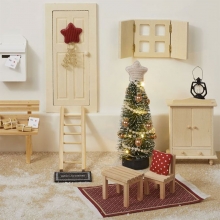 Miniatyr Stege Trä Höjd: 10 cm 1 st Nissedörr