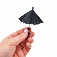 Miniatyr Paraply - Svart - 8 cm