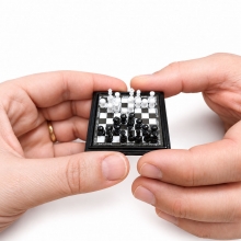 Miniatyr schackspel schackbräde brädspel