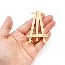 Miniatyr Mini-Staffli i Trä - Höjd: 7 cm - 1 st