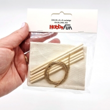 Miniatyr Tält - Vit Textil - 10 x 8 x 8 cm