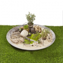 Miniatyr Rött Parasoll H: 6 cm Trädgård till scrapbooking, pyssel och hobby