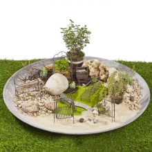 Fairy Garden, Trädgård, Mini, Miniatyr Rosenbåge Rustik Metall 15 cm Trädgård