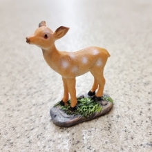 Miniatyr Figur Rådjur 6 cm Nissedörr till scrapbooking, pyssel och hobby