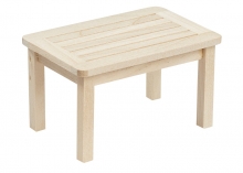 Miniatyr trädgårdsbord eller köksbord med avancerad design.