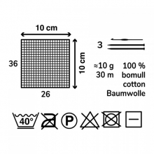 Minigarn Bomull Basfäger 10x10 g Bomullsgarn