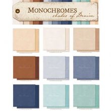 Maja Monochromes Shades of Denim Off White Cardstock Design 12"x12"
