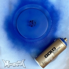 Montana GOLD Sprayfärg Shock Blue 400 ml Blå