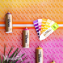 Montana GOLD Sprayfärg Orange 400 ml till scrapbooking, pyssel och hobby