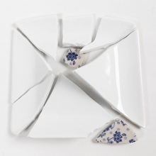 DIY Pysselkit Kintsugi - Dekorativt Fat - Mosaik