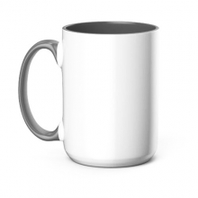 Cricut Beveled Ceramic Mug White Grey 425ml - 1 st