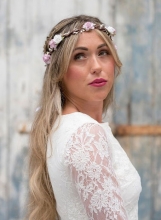 Pappersblommor pappersrosor Rose 10 mm Purple Dekorationer DIY