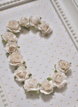 Mulberry Rose Scrapbooking Blommor pappersrosor 20 mm Brown