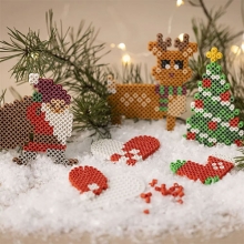 Kreativt set - NABBI BioBeads - Julmotiv