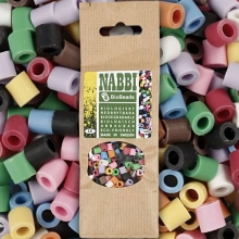 Nabbi BioBeads 1000 st - 5x5 mm - Medium - Mixade Färger