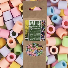 Nabbi BioBeads 1000 st - 5x5 mm - Medium - Pastell Färger