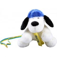 Student Hund med gul/blå detaljer 20 cm Konfirmation