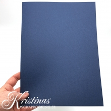 Strukturpapper A4 10 pack Mörkblå 220g Strukturkartong 220-250 gr