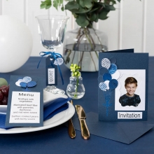 Strukturpapper A4 10 pack Mörkblå 220g Strukturkartong 220-250 gr