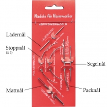 Nålar i Set för Läder & Kraftigare tyger - 6 st