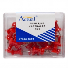 Kartnålar Röda 30 st Häftstift Kartnål till scrapbooking, pyssel och hobby