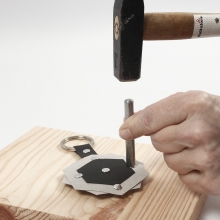 Nyckelberlock av läderpapper DIY Inspiration