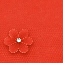 Nylon Tyg, Nylonblomma, Stocking Flowers, Textilblomma Ljusröd