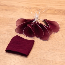 Nylon Tyg Längd: 60 cm Plommon Blomtillverkning