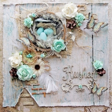 Embossing Pulver Blue Fern Studio Oatmeal Embossingpulver