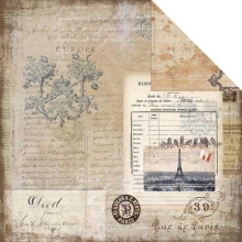 Papper MF Glamour & Grunge The Old World Mönstrade Scrapbooking
