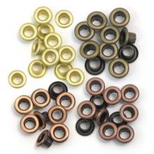 Öljetter Eyelets 60-pack - Metallisk Koppar Mix - Hål 5mm