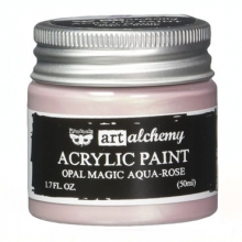Finnabair Alchemy Acrylic Paint Opal Magic Aqua/Rose Konstnärsfärg Prima