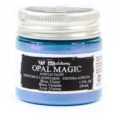 Finnabair Alchemy Acrylic Paint Opal Magic Blue/Violet Konstnärsfärg Prima