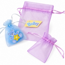 Organzapåsar - Lilac - 13x10 cm - 12 st