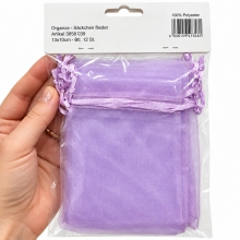 Organzapåsar - Lilac - 13x10 cm - 12 st