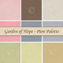 Cardstock Paket Pion Palette - Garden of Hope - 9 ark