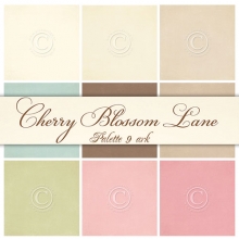 Cardstock Paket Pion Palette Cherry Blossom Lane 9 ark Design