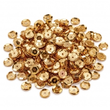 Paljetter Guld 6 mm 1200 st Champagne till scrapbooking, pyssel och hobby