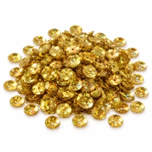 Paljetter Disco Gold 6 mm 800 st till scrapbooking, pyssel och hobby