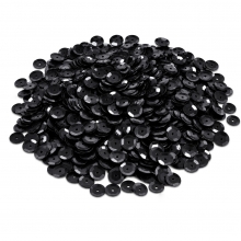 Paljetter Svarta 6 mm 1200 st till scrapbooking, pyssel och hobby