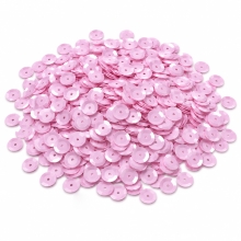 Paljetter Baby Rosa 6 mm 1000 st till scrapbooking, pyssel och hobby