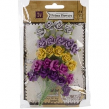 Pappersblommor pappersrosor Prima Mini Sachet Paper Flowers 24 st Pansy