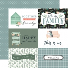Papper Carta Bella - Gather At Home - 6x4 Tum Journaling Cards