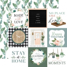 Papper Carta Bella - Gather At Home - 4x4 Tum Journaling Cards