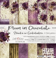 Paper Pack Craft O' Clock - Plum in Chocolate - 12x12 Tum