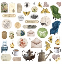 Paper Pack Craft o Clock Wild Garden 12x12 Tum Papperspack 12