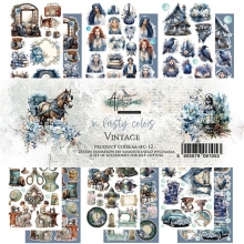 Paper Pack Extra Cut Out - Alchemy of Art - 12 ark - In Frosty Colors
