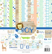 Paper Pack Echo Park - Baby Boy - 12x12 Tum