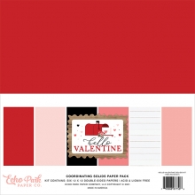 Paper Pack Echo Park - Hello Valentine - Solids